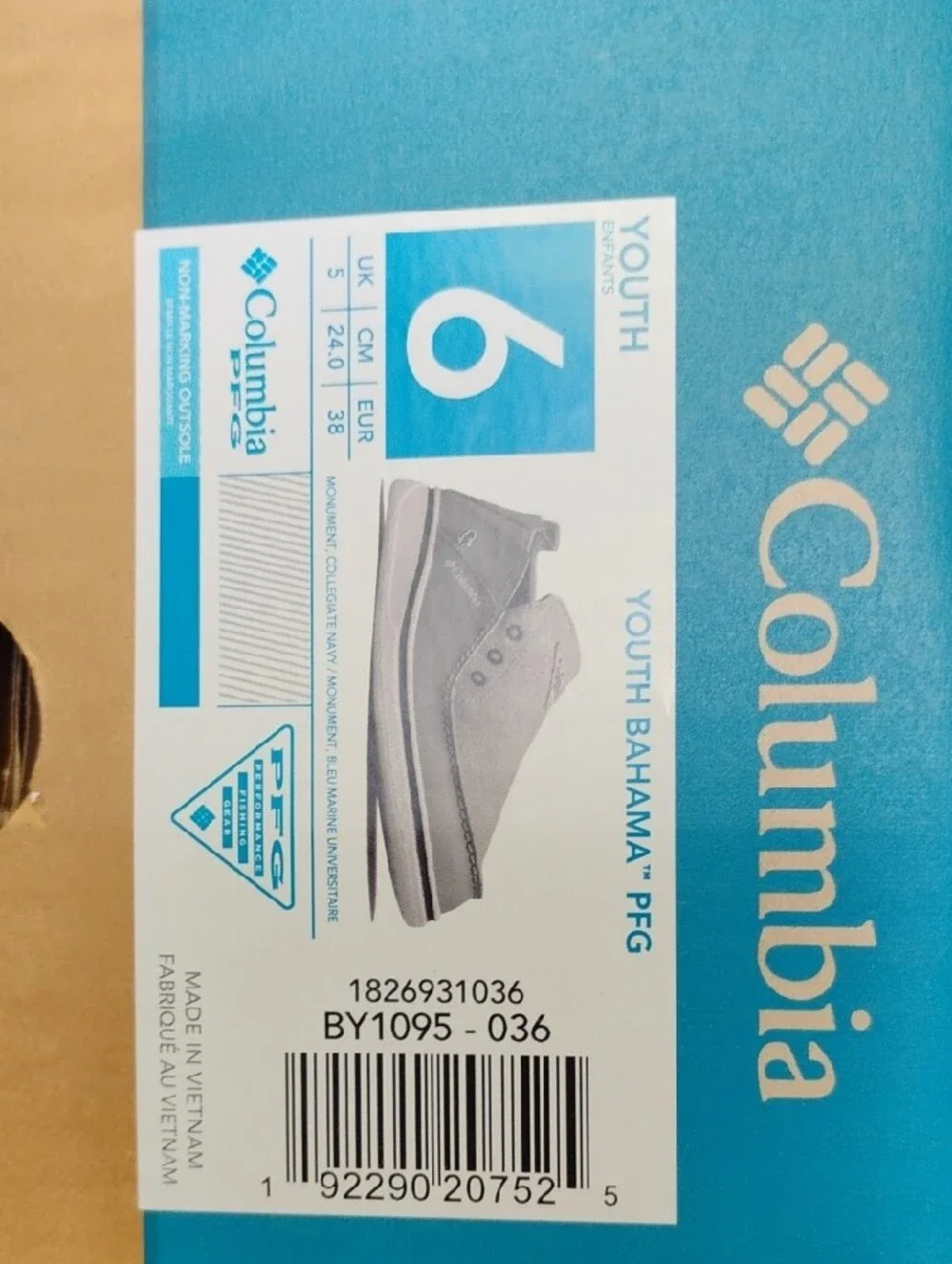 (X-99) New Columbia Youth Bahama Slip-On Canvas Loafers